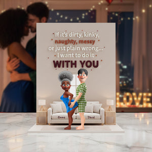 Playful Couple Acrylic Plaque - Personalized Gifts For Couples 01OHLU020226-Homacus