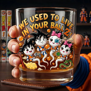 Power Sperm Squad Round Glass - Personalized Gifts For Dad 01TYLU220526-Homacus