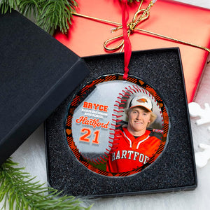 Custom Photo Gifts For Baseball Lovers Christmas Ornament 04ACDT081024-Homacus