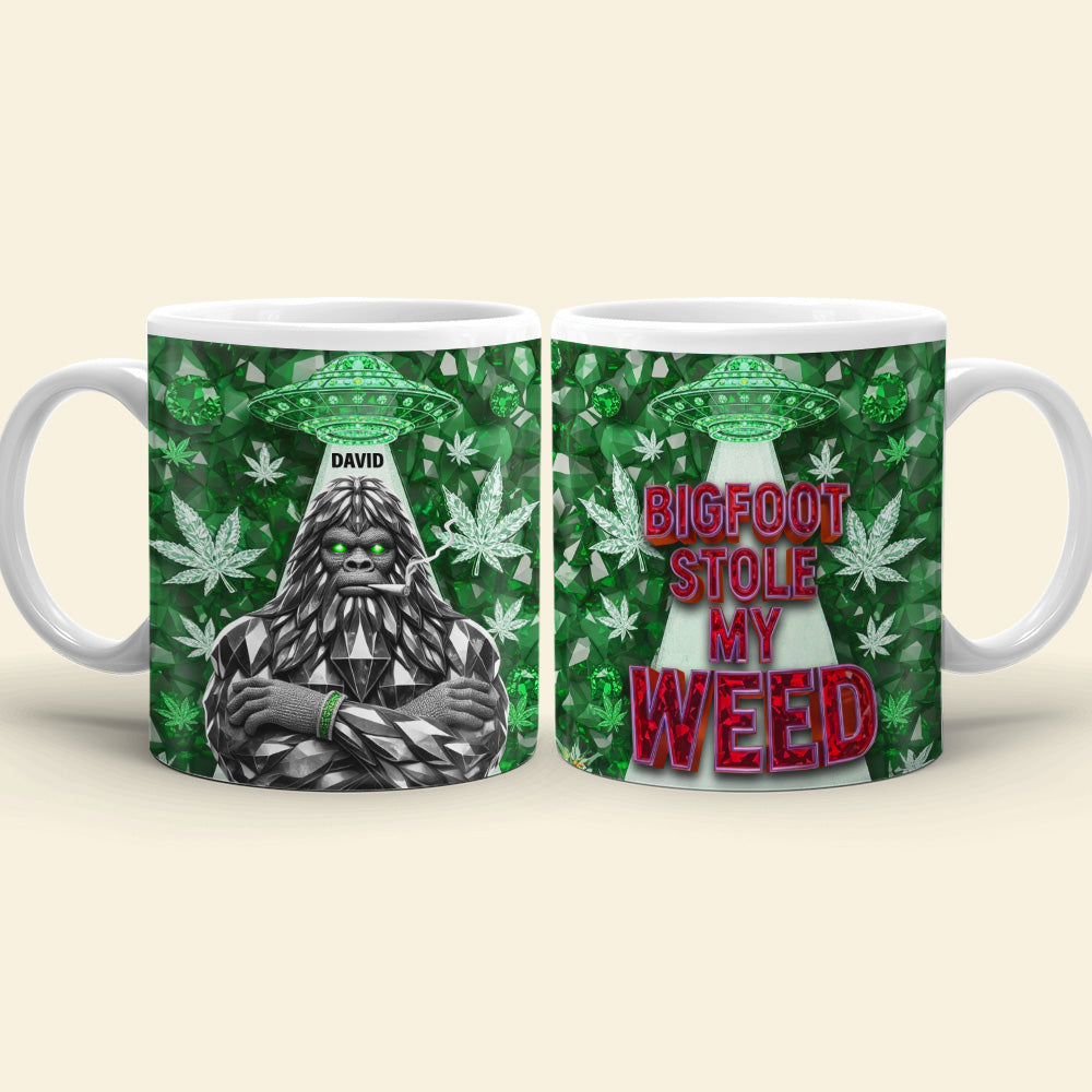 Bigfoot Green Stuff Mug - Personalized Gifts For Smoking Lovers 03tgtn130625-Homacus