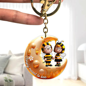 Personalized Gifts For Bee Couple Keychain, Simply Meant To Be 01TGQN201224-Homacus