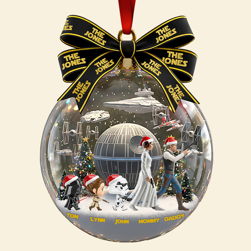 Family Walking Together Christmas Ornament Personalized Gifts For Family 01QHDT021025-Homacus
