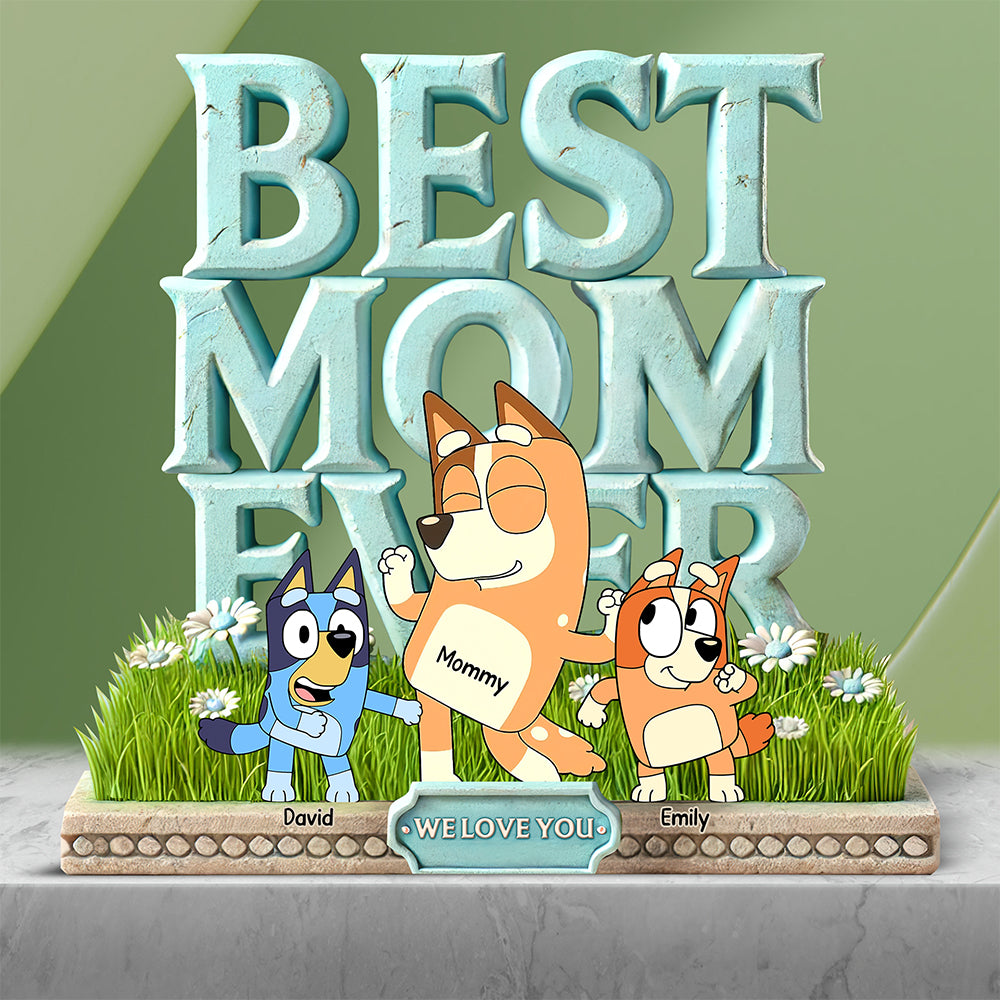 Dog Mom Acrylic Plaque - Personalized Gifts For Mom 02ohqn310325-Homacus