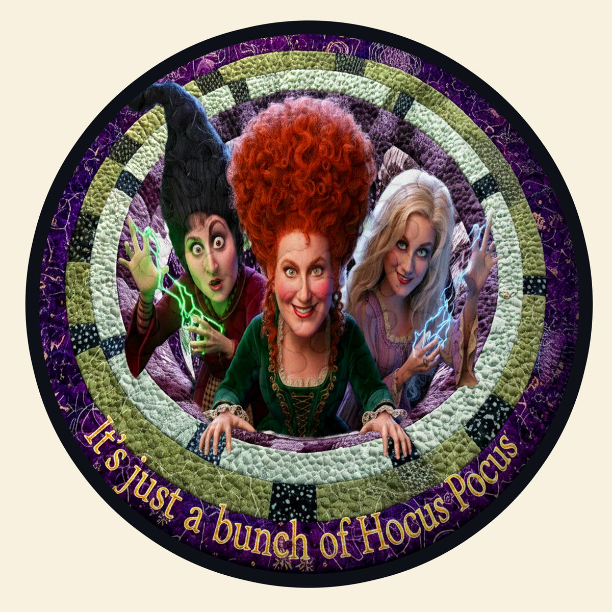 Personalized Christmas Gifts For Movie Fans Quilted Round Mat 03tgtn011025-Homacus