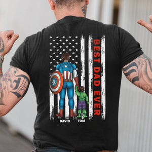 Custom Holiday Shirt For Father – Patriotic Hero Dad Edition 3natn050423-Homacus