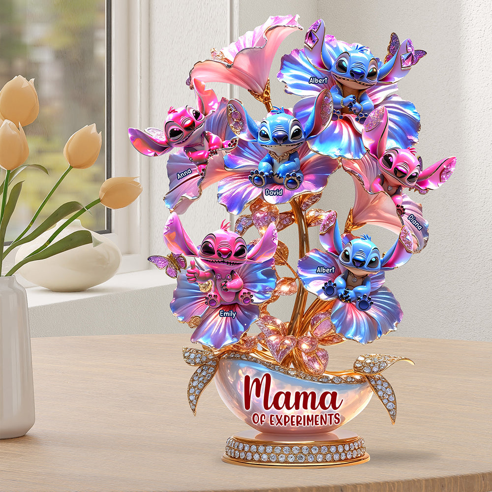 Mama Of Blue Aliens Acrylic Plaque - Personalized Gifts For Mother 01TGQN240425-Homacus