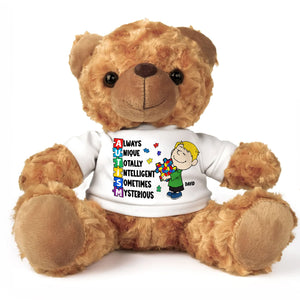 Personalized Gifts For Kids Autism Bear With Shirt 04xqtn200225hg-Homacus