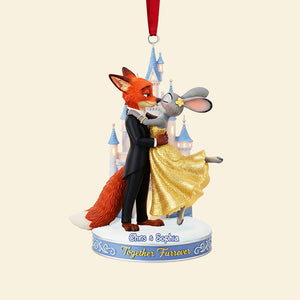 Personalized Gifts For Christmas, Kissing Couple Acrylic Ornament 04nata031025
