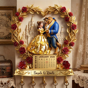 Wedding Couple Acrylic Key Hanger - Personalized Gifts For Couples 07PALU200126-Homacus