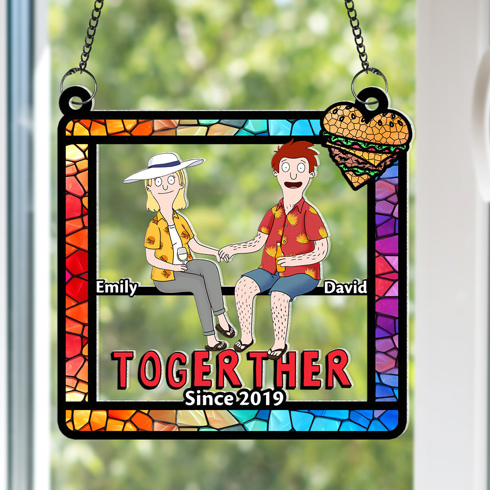 Personalized Gifts For Couple Suncatcher Ornament 06ohqn130225pa-Homacus