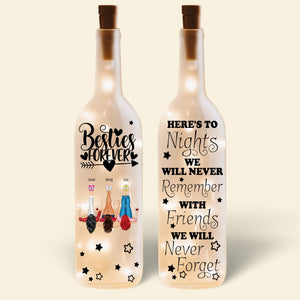 Personalized Gifts For Friend Bottle Lamp Besties Forever 02HUDT190225HH-Homacus