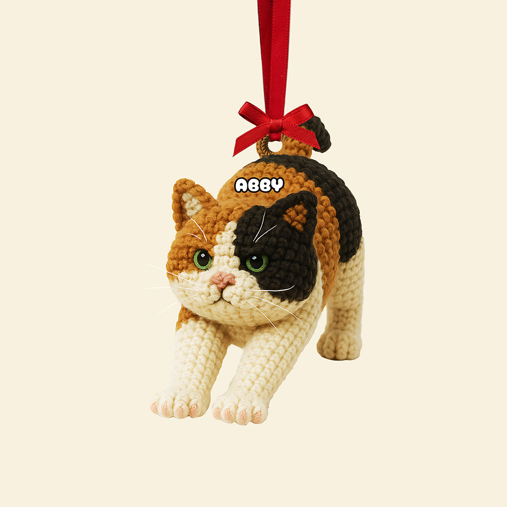 Cute Cat Ornament, Personalized Gifts For Cat Lovers 02qhta120925-Homacus