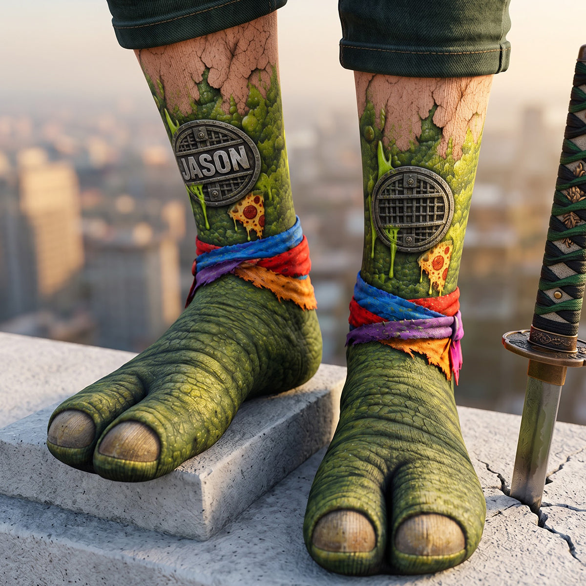 Legend Warrior Socks - Personalized Gifts 05hata210926