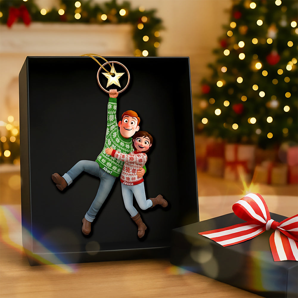 Fun Hanging Couple Ornament - Personalized Gifts For Couple 02qhqn031025-Homacus