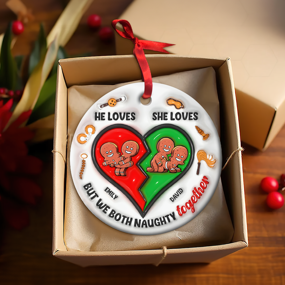 Personalized Gifts For Couple Ornament Cute Inflated Effect 01ohpu221024-Homacus