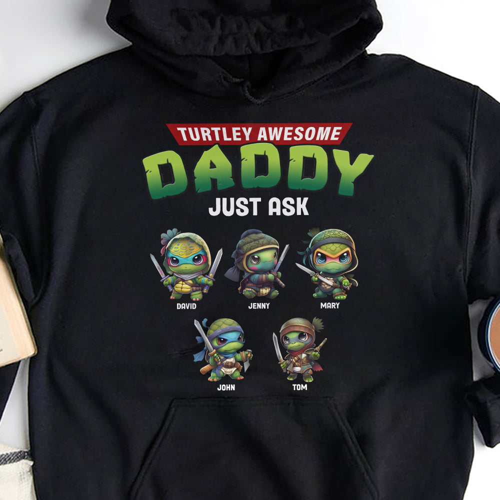 Personalized Gifts For Dad Shirt Awesome Daddy Just Ask 01totn300124-Homacus