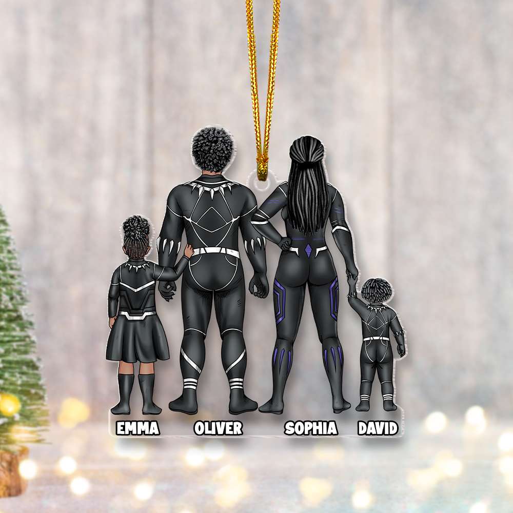Personalized Gift For Family Christmas Ornament Hero Family 02HUMH231124PA-Homacus