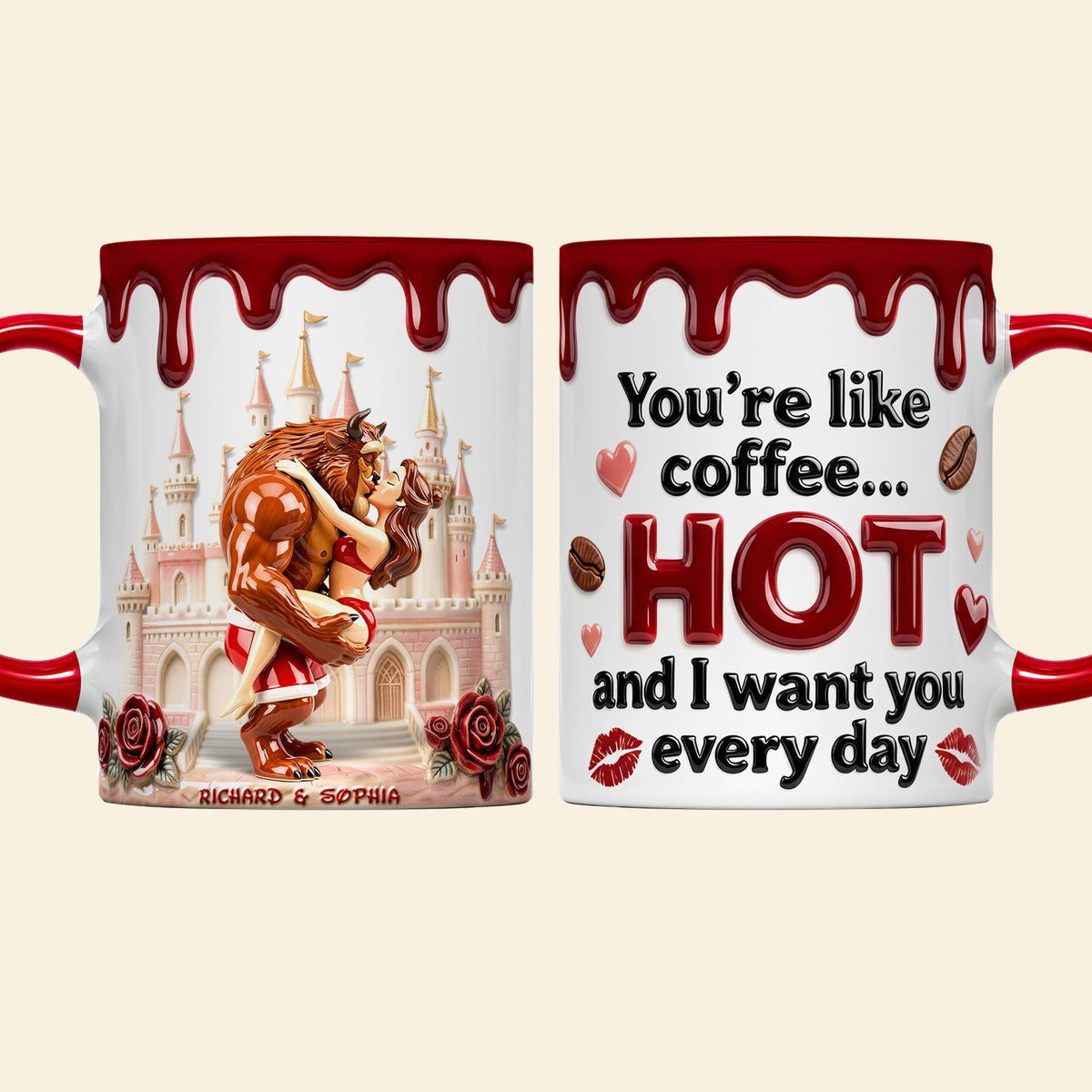 Naughty Couple Accent Mug - Personalized Gifts For Couple 03naqn100126-Homacus