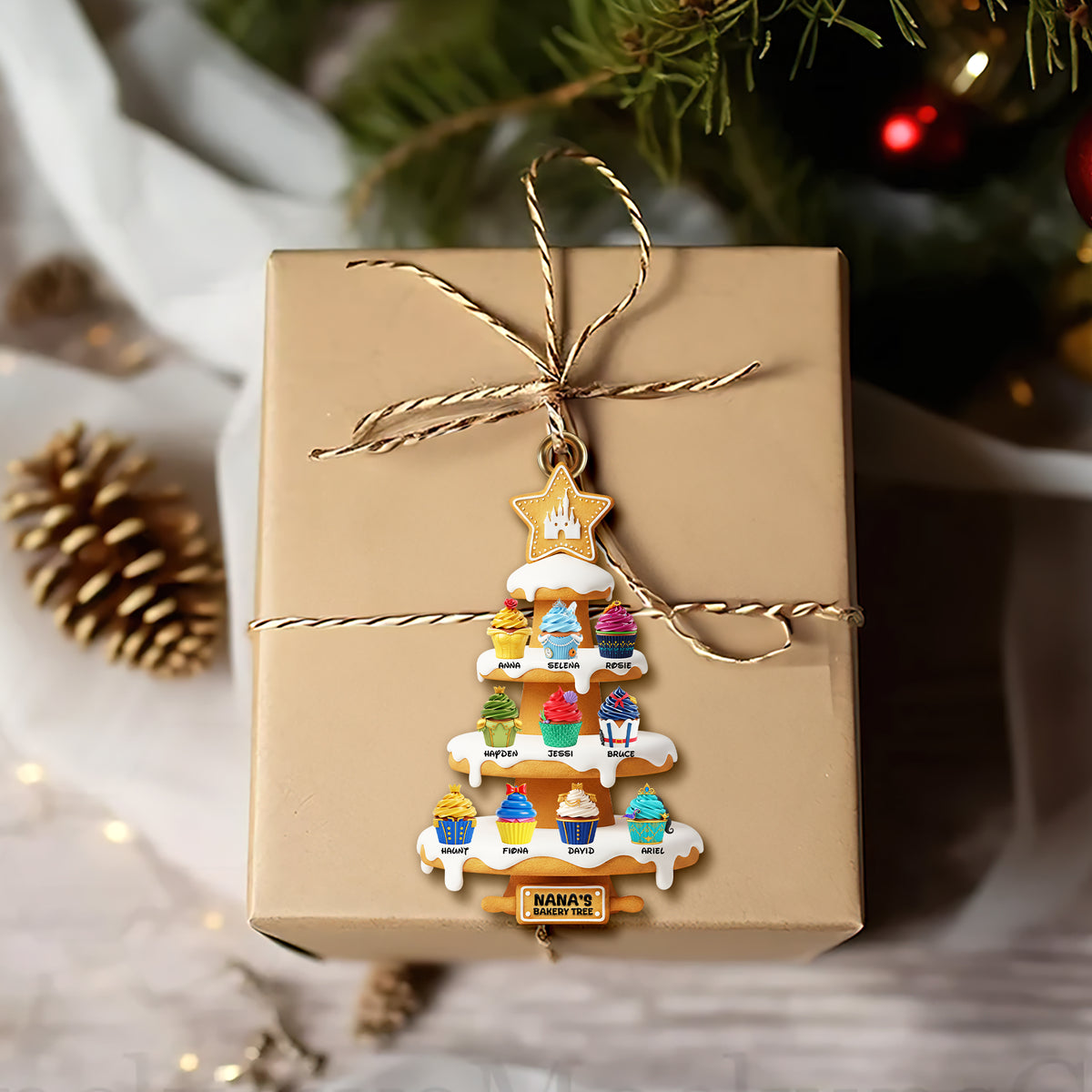 Sweet Cupcakes Christmas Ornament - Personalized Gifts For Grandmas 01OHLU151025-Homacus