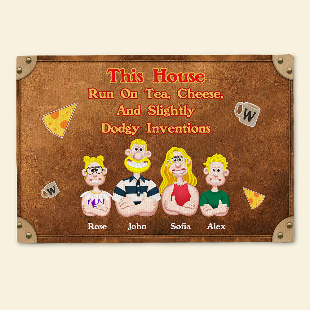 Personalized Gifts For Family Doormat 05NAMH210225PA-Homacus