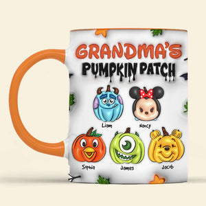 Personalized Gifts For Grandma Accent Mug Pumpkin Patch 02XQPU070824-Homacus