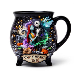 Gothic Couple Cauldron Mug - Personalized Gifts For Couple 05tydt180826