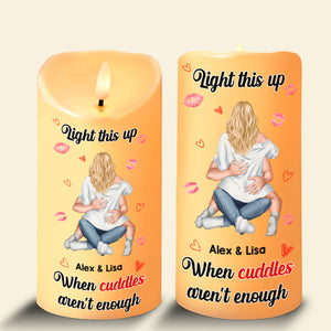 Personalized Gifts For Couple LED Candle Funny Couple 03TOMH161224HH-Homacus