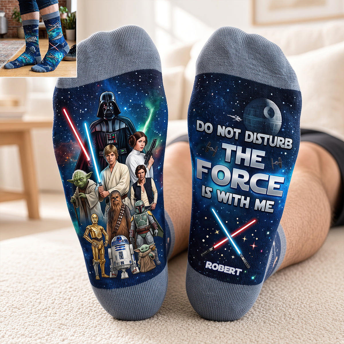 Cosmic Middle Tube Socks - Personalized Gifts For Cosmic Lovers 01nadt120926