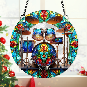 Personalized Gifts For Drum Lovers Suncatcher Ornament 02acpu300824-Homacus