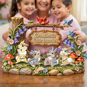 Grandma's Bunnies Acrylic Plaque - Personalized Gifts For Grandma Plaque 07TYLU170326-Homacus