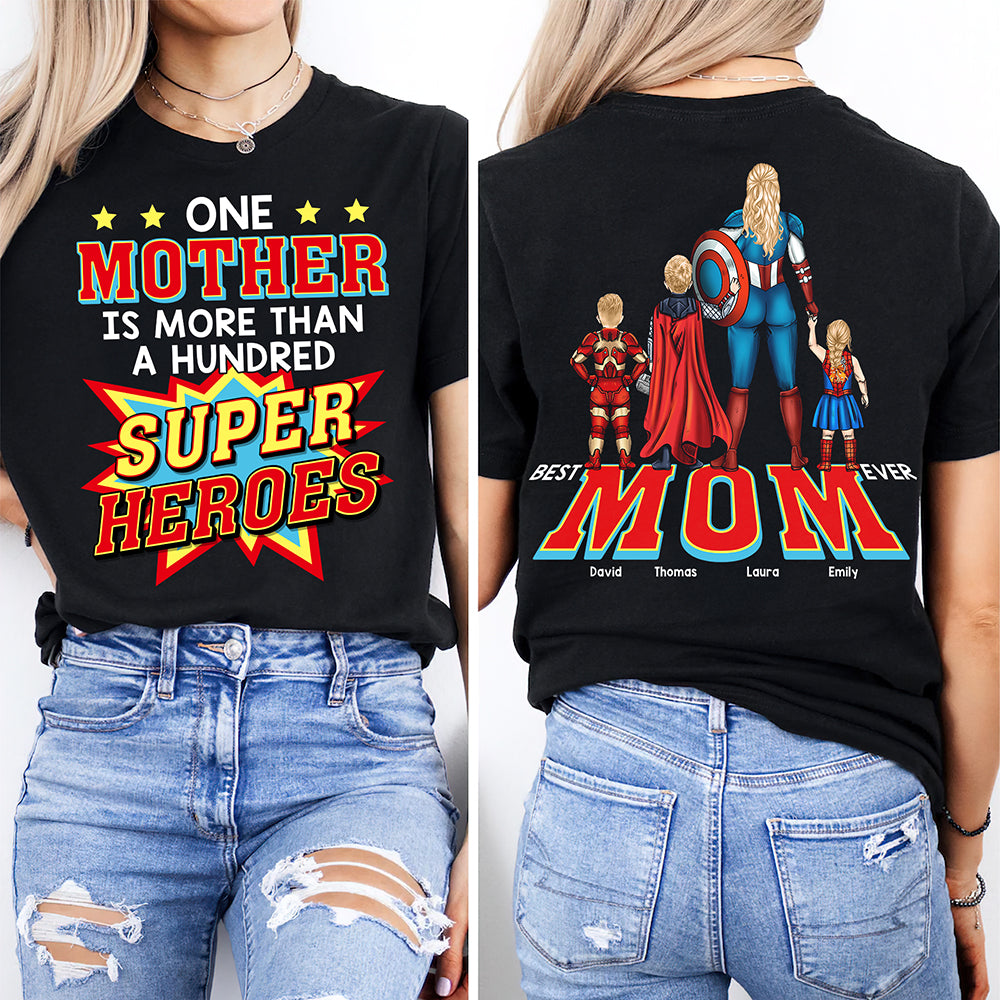 Super Mom Shirt Personalized Gifts For Mom 011TOQN180325PA-Homacus