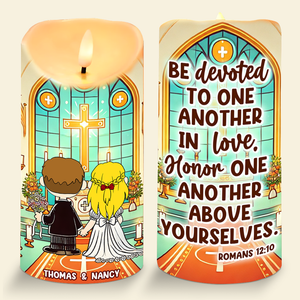 Personalized Gifts For Couple Led Candle Wedding In Church 01xqpu110125hg-Homacus