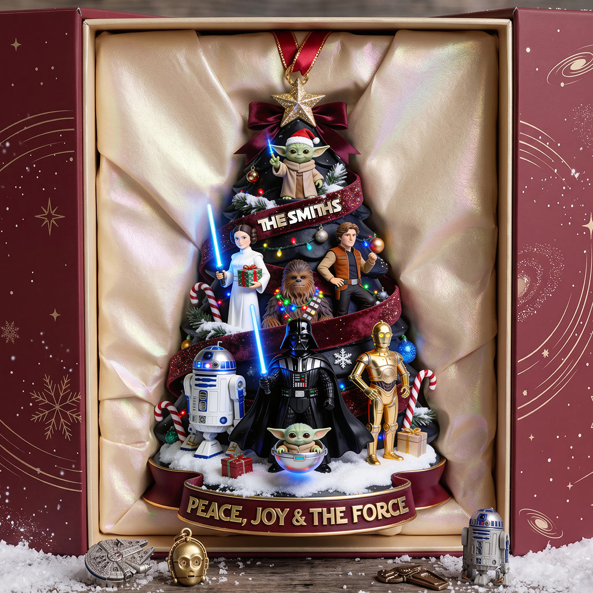 Cosmic Christmas Acrylic Ornament -  Personalize Gifts For Family 03tota140826