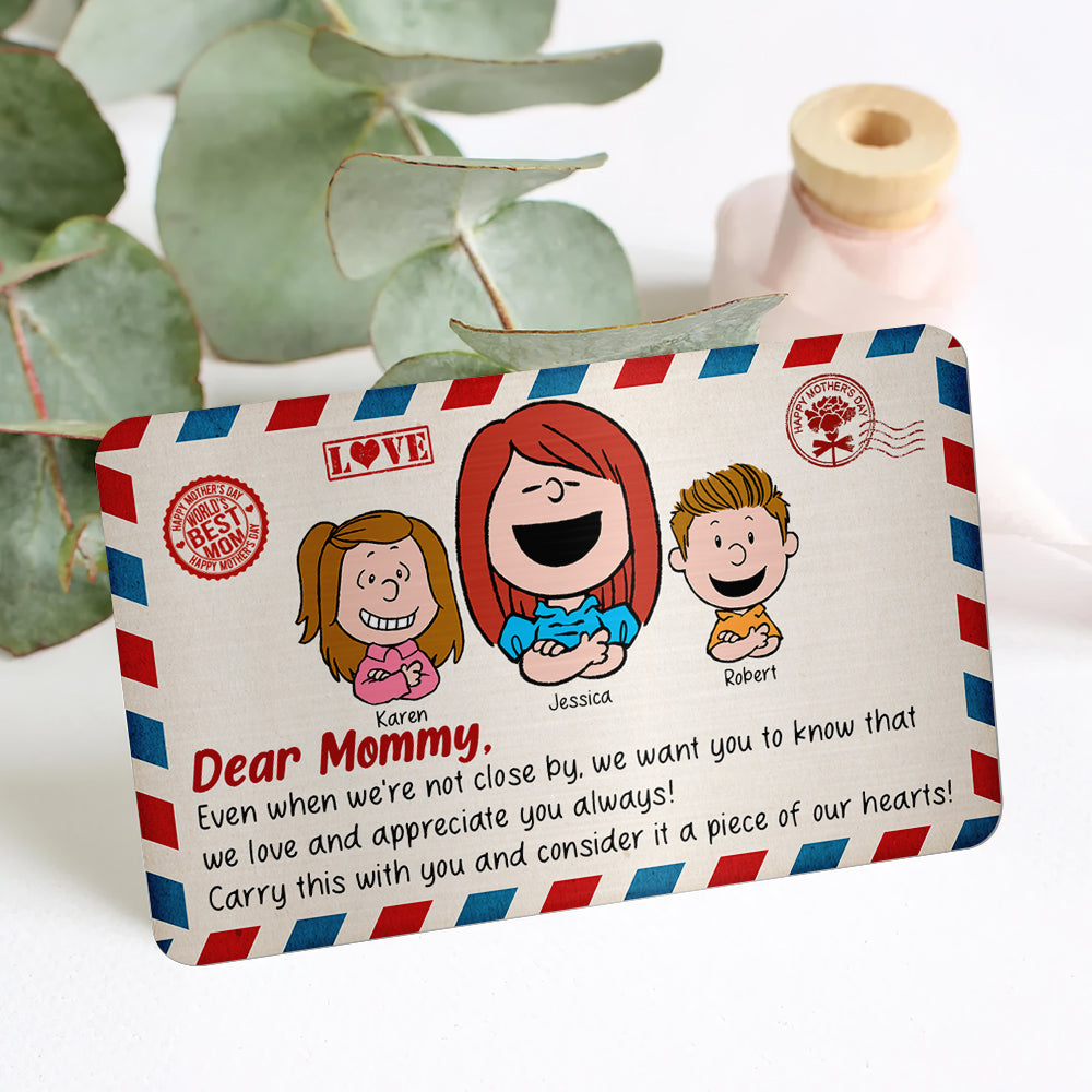 Personalized Gifts For Mom Aluminum Wallet Card 03kaqn150125hh Letter To Mom-Homacus