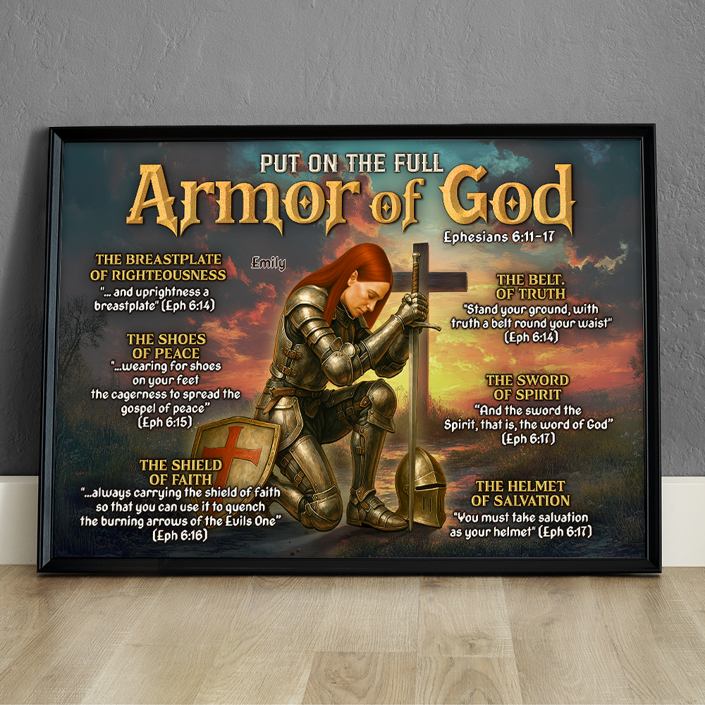 Kneeling Knight Canvas Print - Personalized Gifts For Jesus Lovers 01hupu100625-Homacus
