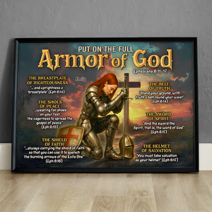 Kneeling Knight Canvas Print - Personalized Gifts For Jesus Lovers 01hupu100625-Homacus