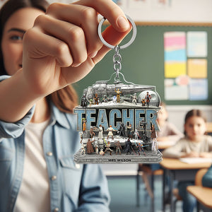 Best Teacher In The Galaxy Keychain - Personalized Gifts For Teacher 06qhqn280625-Homacus