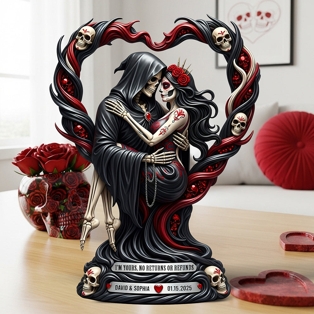Love To Death Acrylic Plaque Personalized Gifts For Couple 05TGQN180625-Homacus