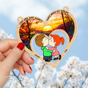 Personalized Gifts For Couple Suncatcher Ornament 03kapu091224hg-Homacus