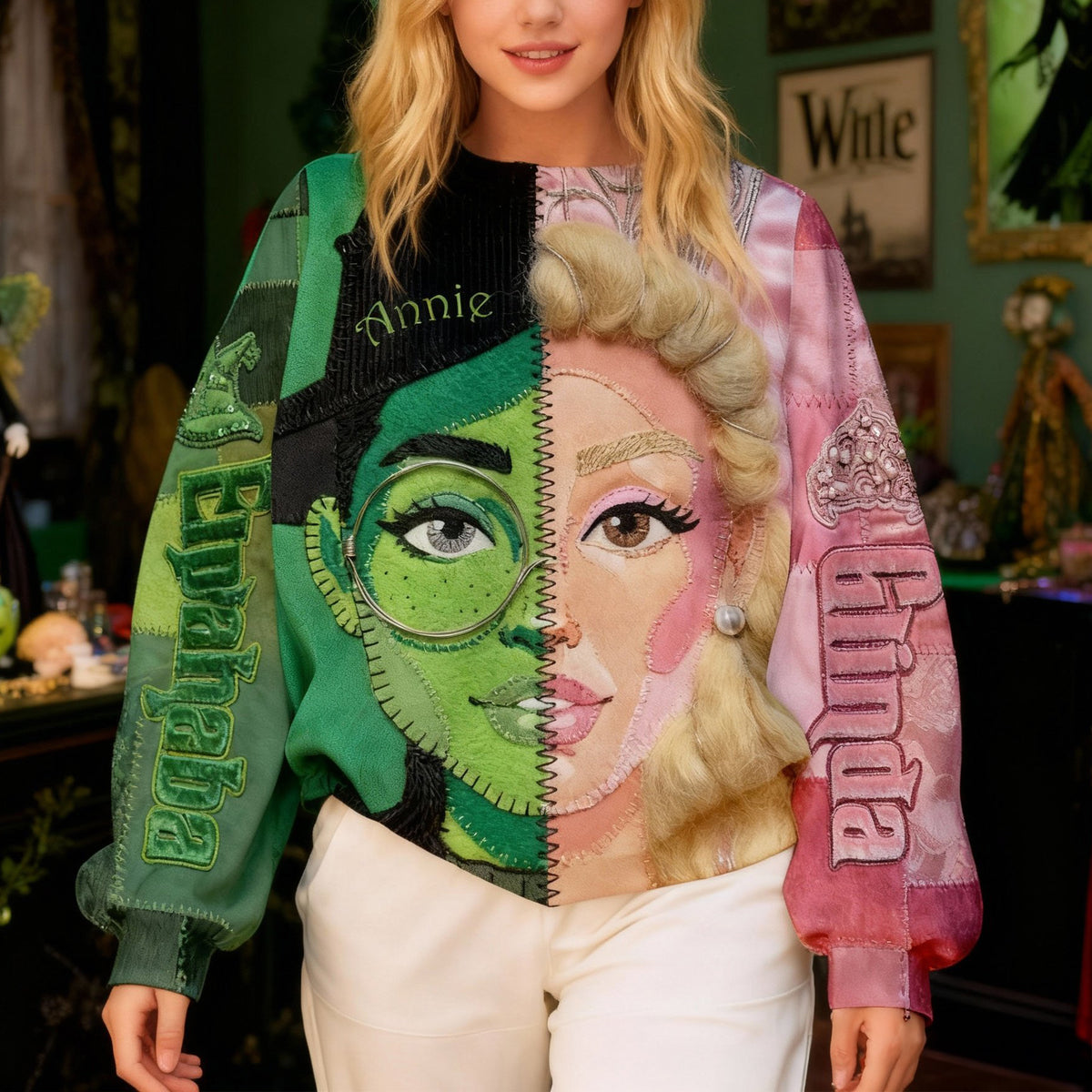 Two Sides Of Magic Patchwork Shirt - Personalized Gift For Witch Lovers 01HULU231225-Homacus