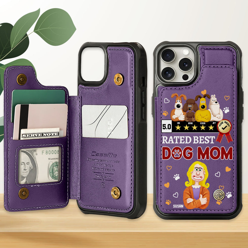 Personalized Gift For Dog Lover Leather Flip Wallet Phone Case 05XQMH200225PA-Homacus
