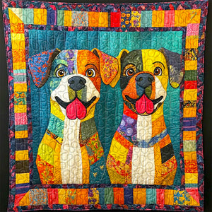 Boxers Dog Christmas Quilt Bed Set Gifts For Dog Lovers 04HUDT081124-Homacus