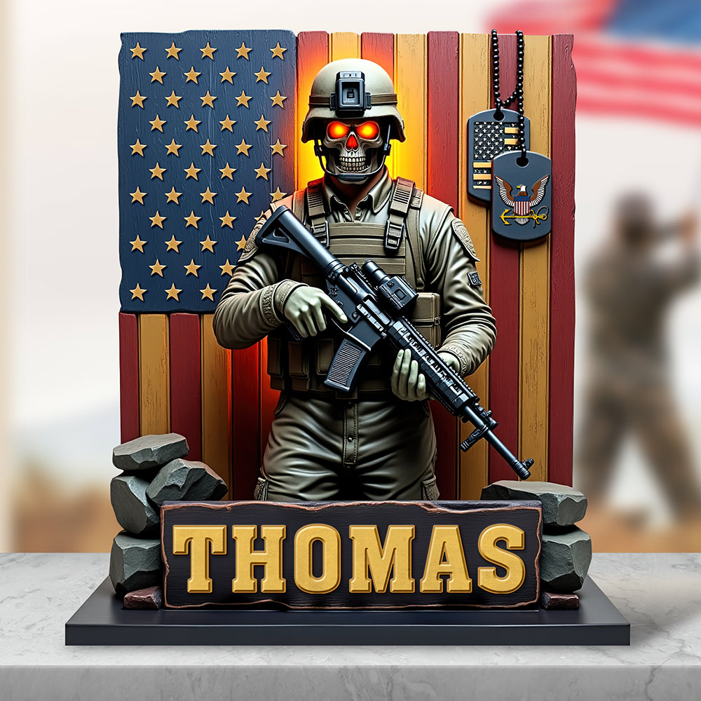 Veterans Military Plaque- Personalized Gifts For Veteran 04toqn170425-Homacus