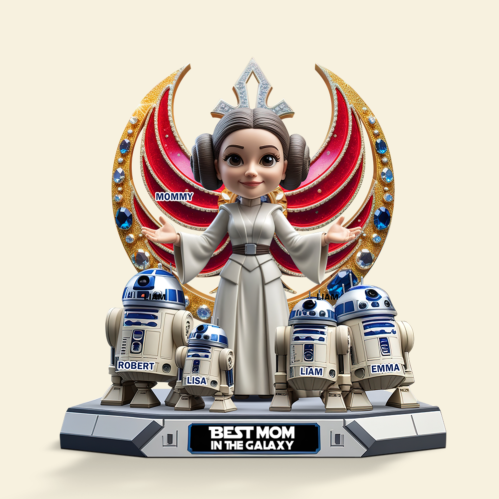 Personalized Gifts For Mom Acrylic Plaque, Best Mom In The Galaxy 03XQPU160425-Homacus