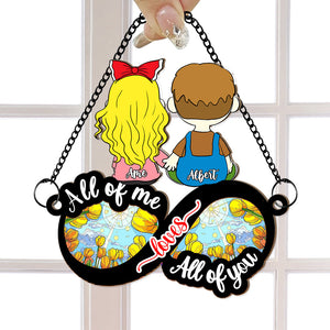 Personalized Gift For Couple Suncatcher Ornament Holding Hand Couple 04XQLU020225HG-Homacus