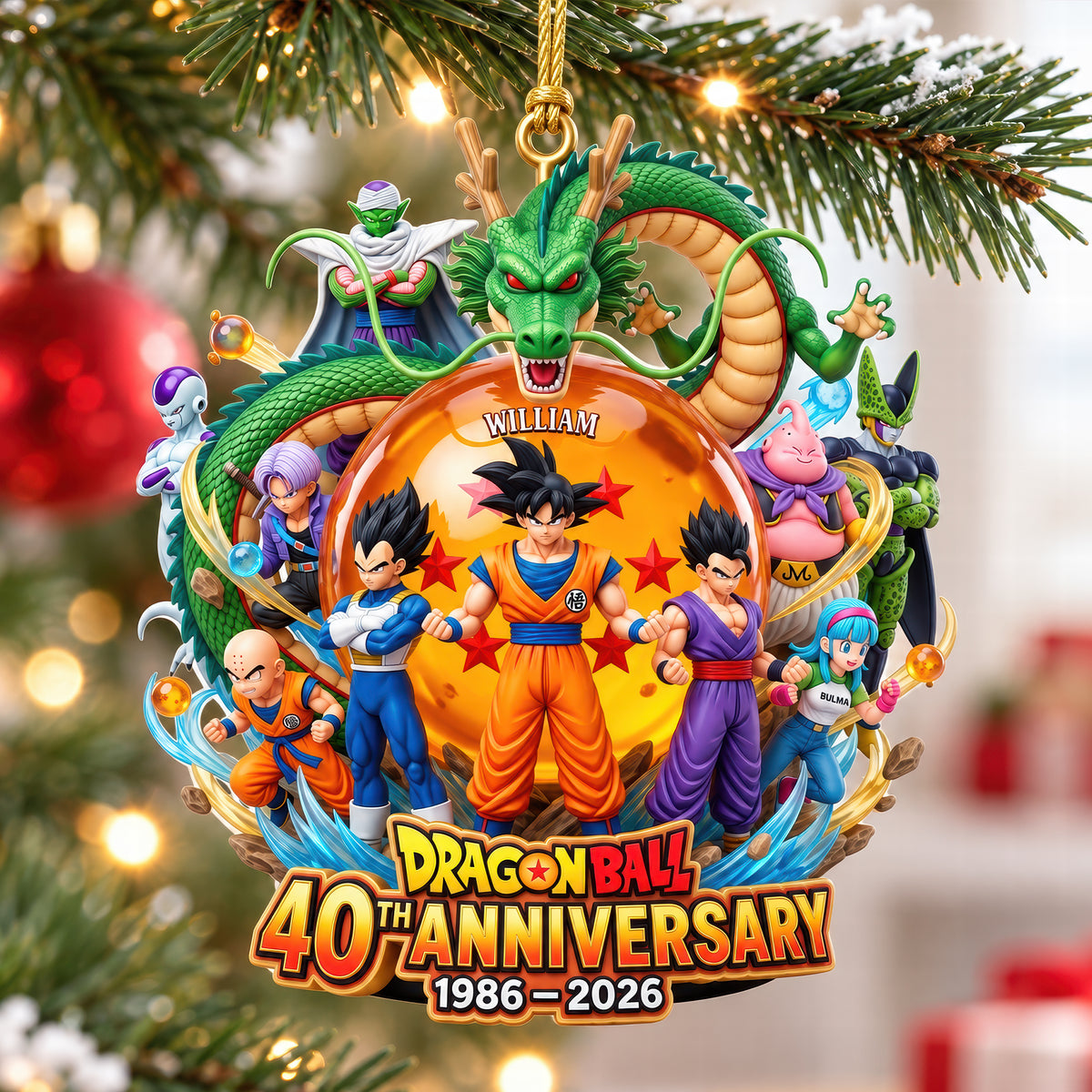 Warriors Celebrated 40th Anniversary Acrylic Ornament - Personalized Christmas Gifts 09naqn210926