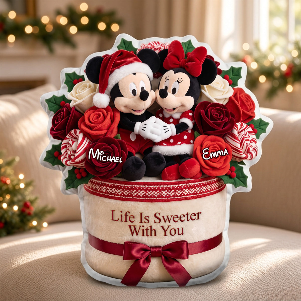 Sweet Couple Christmas Pillow - Personalized Gifts For Couple 03ttdh201026-Homacus