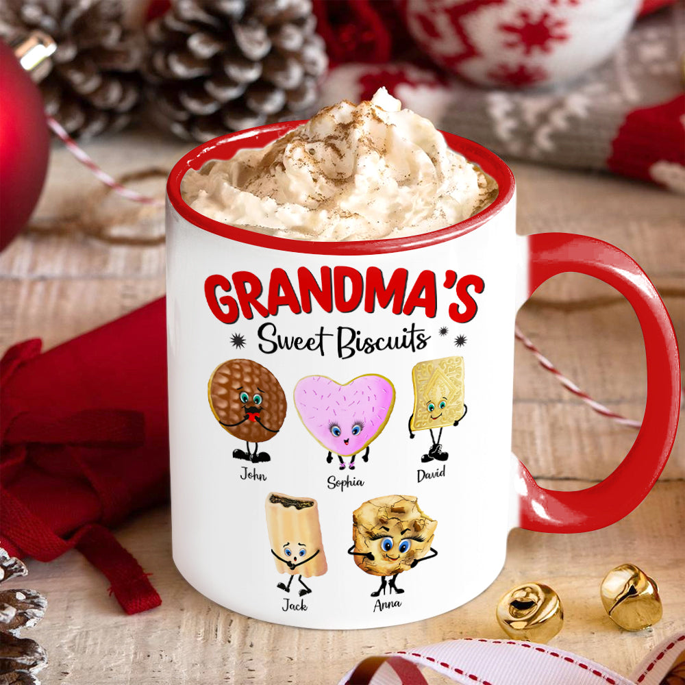 Personalized Christmas Gifts For Grandma Coffee Mug 01hutn051024 Grandma's Sweet Biscuits-Homacus