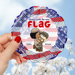 Personalized Gifts For Veteran Couple Wind Spinner 04toqn160125hg-Homacus