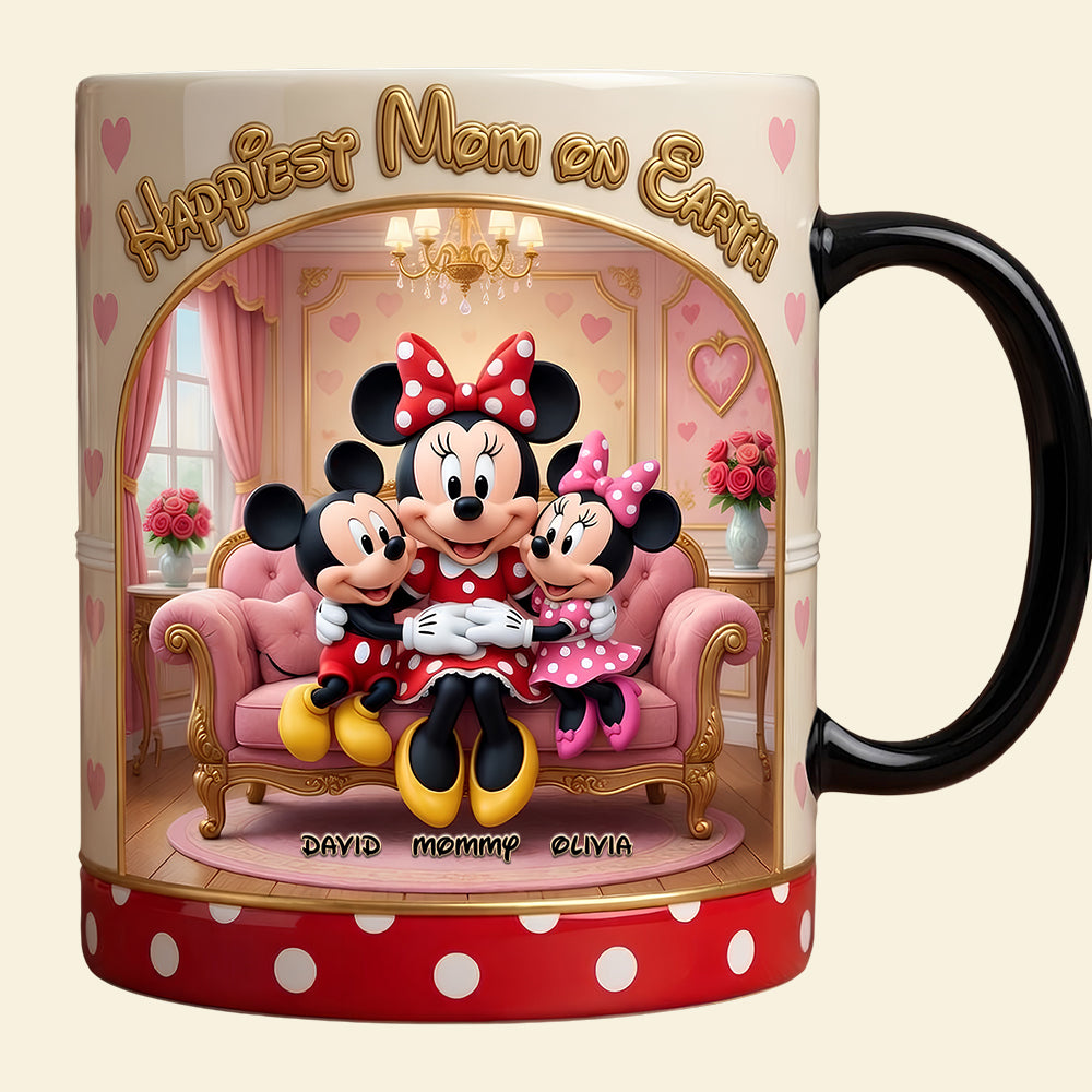 Happiest Mom On Earth Magic Mug - Personalized Gifts For Mom 04TYDT180426-Homacus